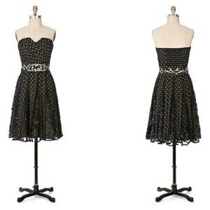 NWT Anthropologie Holiday Party Dress LITHE Champagne Cocktail Dress 8 NWT